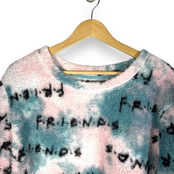 4 for $20 SALE! Friends Teddy Fleece Graphic Lounge Sweatshirt, Dreamy Pink,2X - Picture 4 of 10